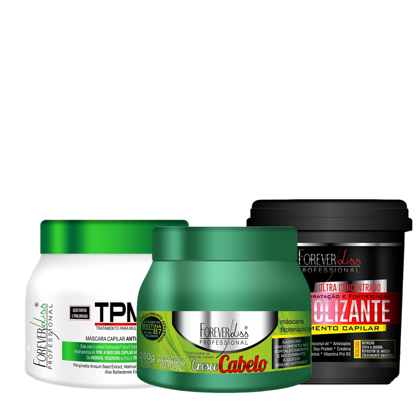 FOREVER LISS - KIT CRONOGRAMA CAPILAR DE CRESCIMENTO